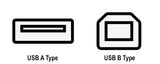 USB 2.0 Patch Cable Type A Male to B Male: 15 ft