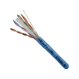 Cat6 Riser Cable, 4 pair Solid UTP, Blue