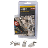 Pass-Thru Modular Data Plug, Cat6A, Shielded,  50 Pack