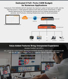 Cloud Network Switch, PoE, 8 Port, 140W