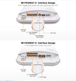 4+1 port outdoor network switch interface