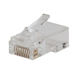 Pass-Thru Modular Data Plug, Cat5e, 50 Pack